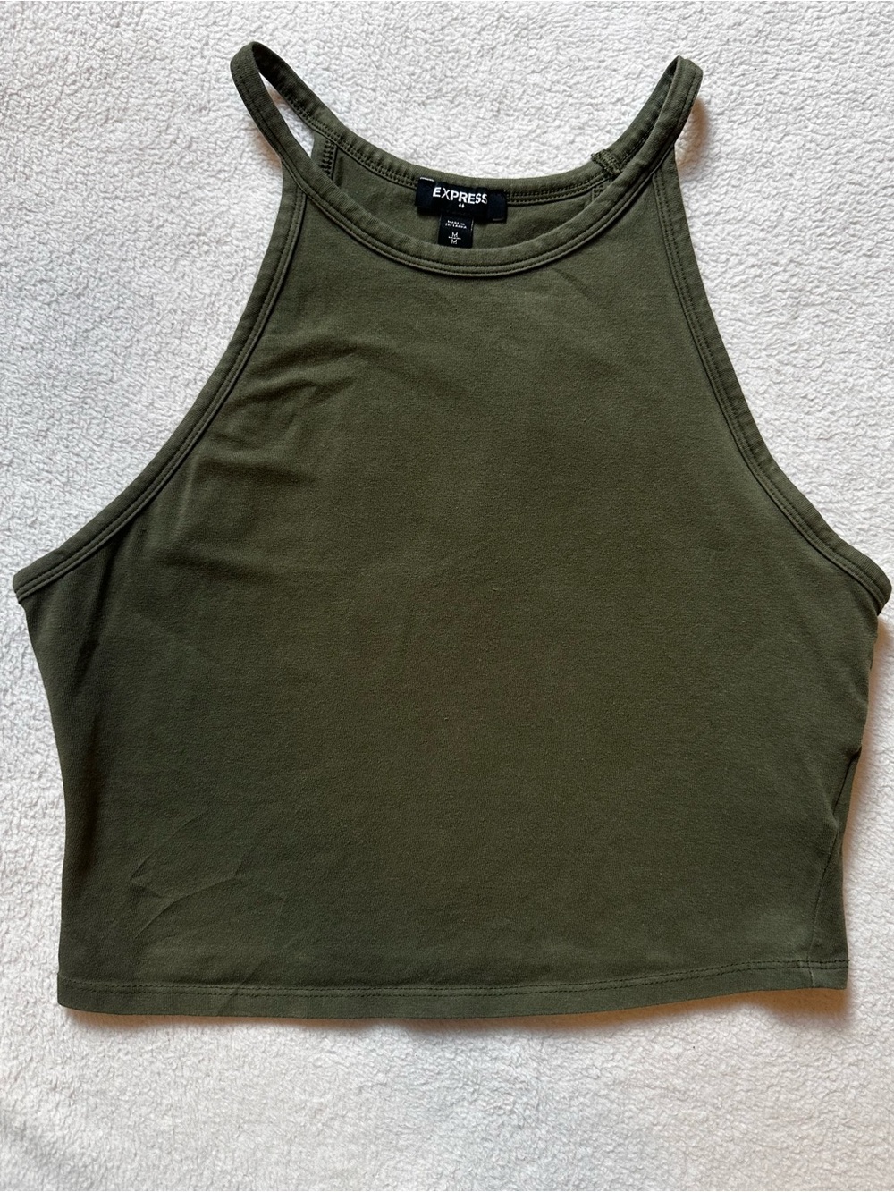 Express High Neck Cropped Tank